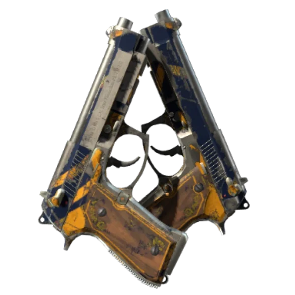 Dual Berettas | Marina (Battle-Scarred)