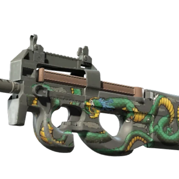 P90 | Emerald Dragon (Well-Worn)