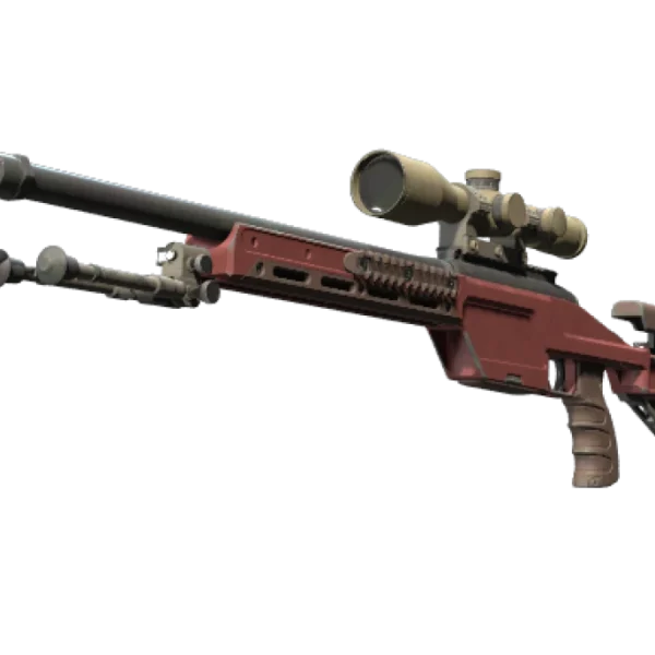 SSG 08 | Red Stone (Well-Worn)