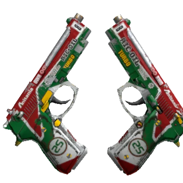 Souvenir Dual Berettas | Twin Turbo (Battle-Scarred)