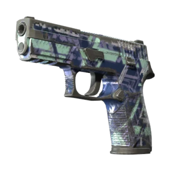 Souvenir P250 | Digital Architect (Battle-Scarred)