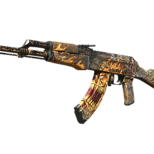 StatTrak™ AK-47 | Searing Rage (Well-Worn)