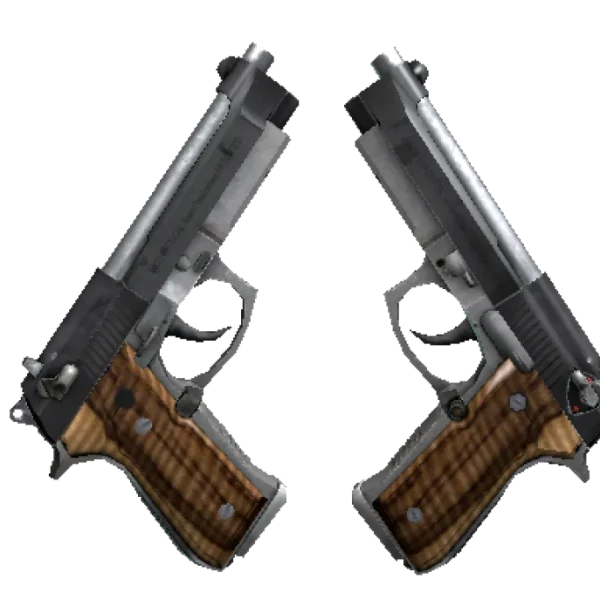 StatTrak™ Dual Berettas | Black Limba (Minimal Wear)