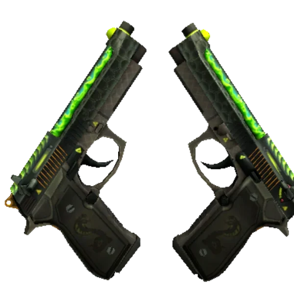 StatTrak™ Dual Berettas | Cobra Strike (Minimal Wear)