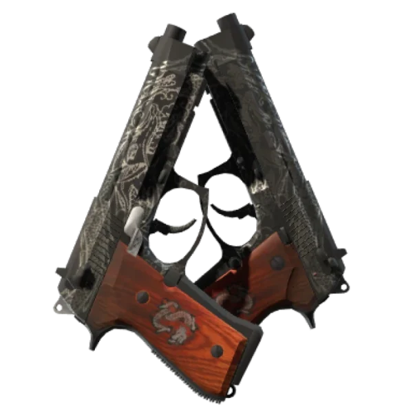 StatTrak™ Dual Berettas | Dualing Dragons (Factory New)