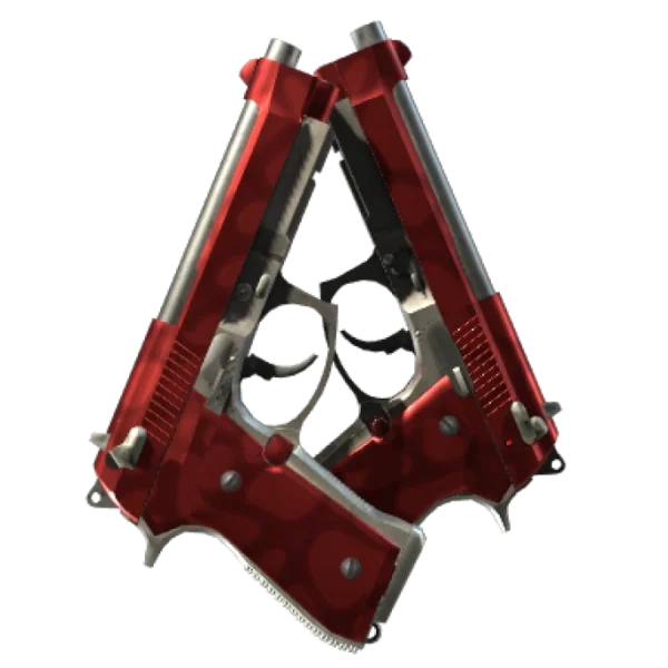 StatTrak™ Dual Berettas | Hemoglobin (Factory New)