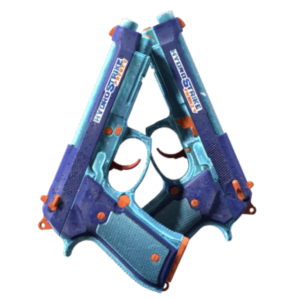 StatTrak™ Dual Berettas | Hydro Strike (Factory New)