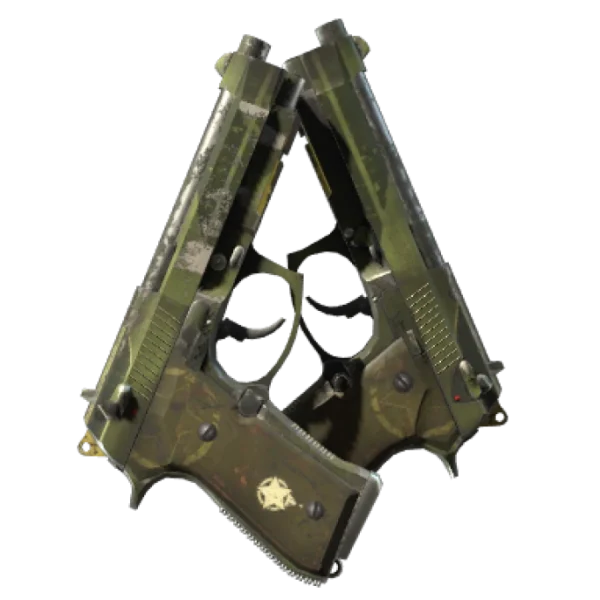 StatTrak™ Dual Berettas | Retribution (Well-Worn)