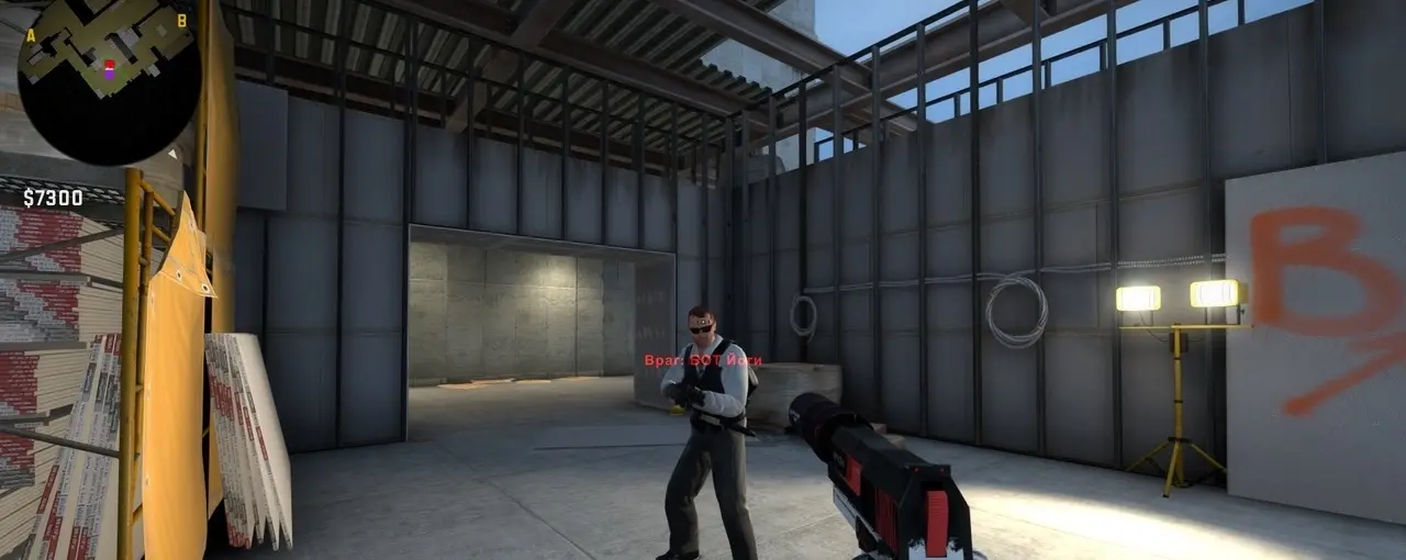 Enemy model in 16:9 ratio aspect in CS2