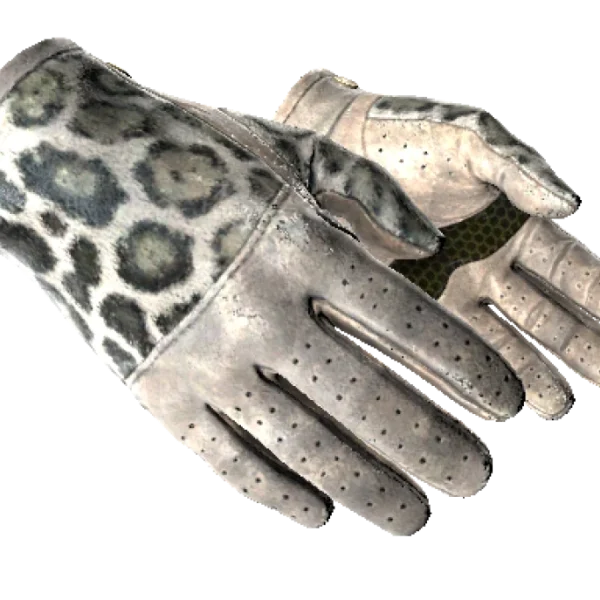 ★ Driver Gloves | Snow Leopard (Well-Worn)