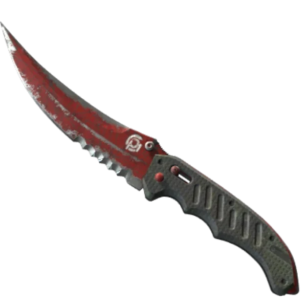 ★ Flip Knife | Crimson Web (Battle-Scarred)
