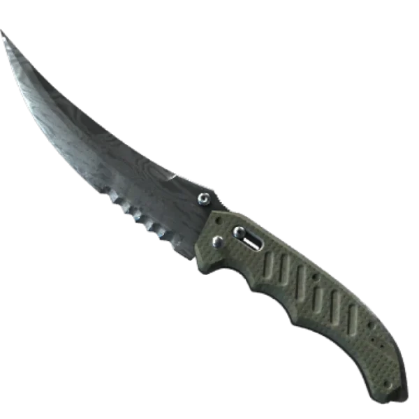 ★ Flip Knife | Damascus Steel (Well-Worn)
