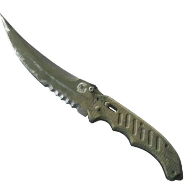 ★ Flip Knife | Safari Mesh (Battle-Scarred)