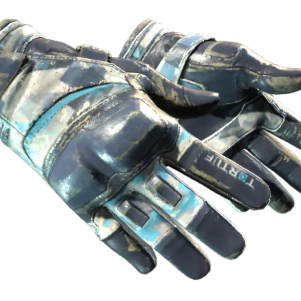 ★ Moto Gloves | Cool Mint (Battle-Scarred)