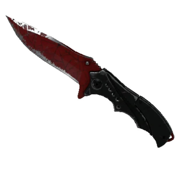 ★ Nomad Knife | Crimson Web (Battle-Scarred)