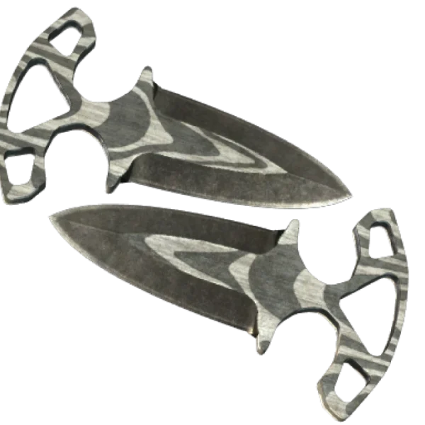 ★ Shadow Daggers | Black Laminate (Battle-Scarred)