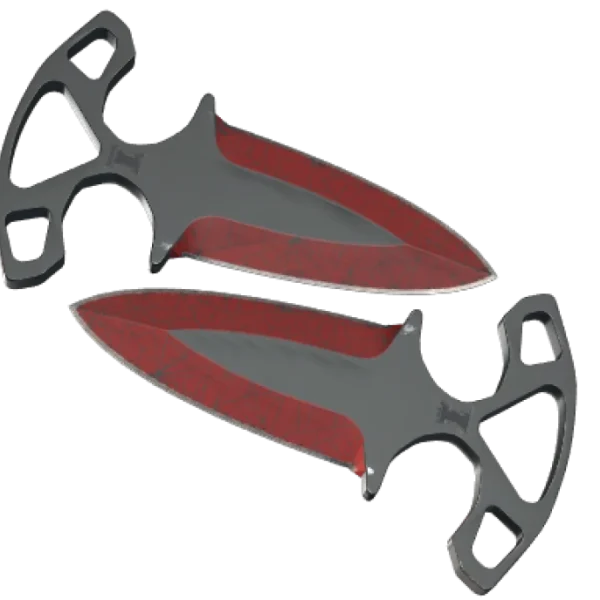 ★ Shadow Daggers | Crimson Web (Well-Worn)