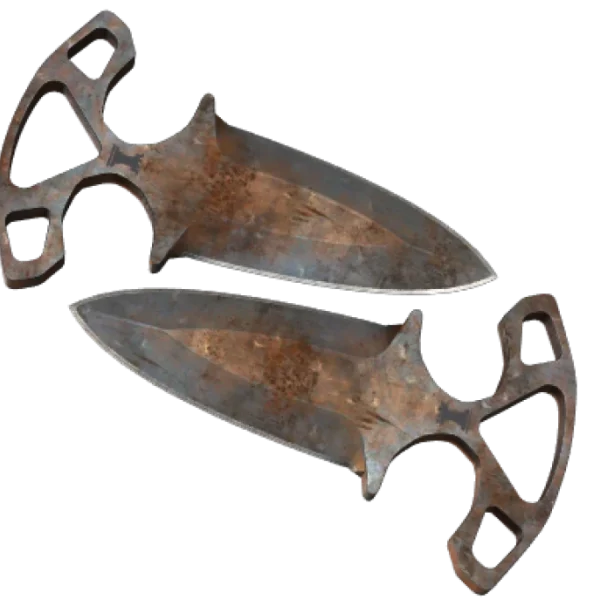 ★ Shadow Daggers | Rust Coat (Battle-Scarred)