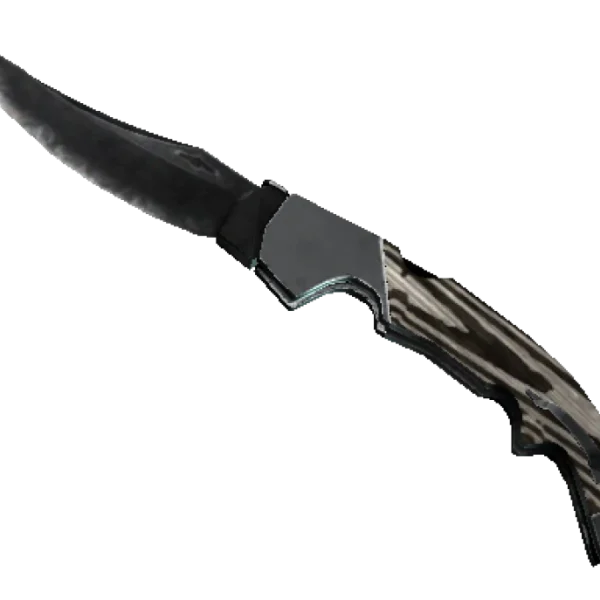 ★ StatTrak™ Falchion Knife | Black Laminate (Well-Worn)