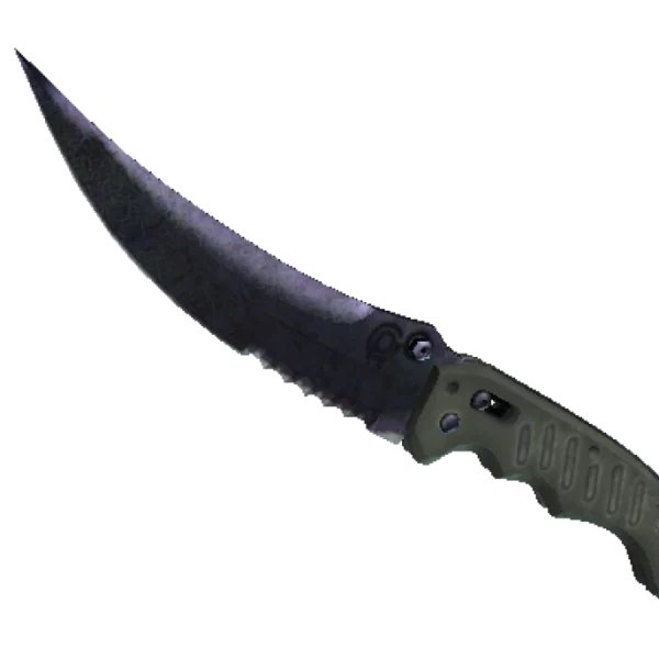 ★ StatTrak™ Flip Knife | Blue Steel (Battle-Scarred)