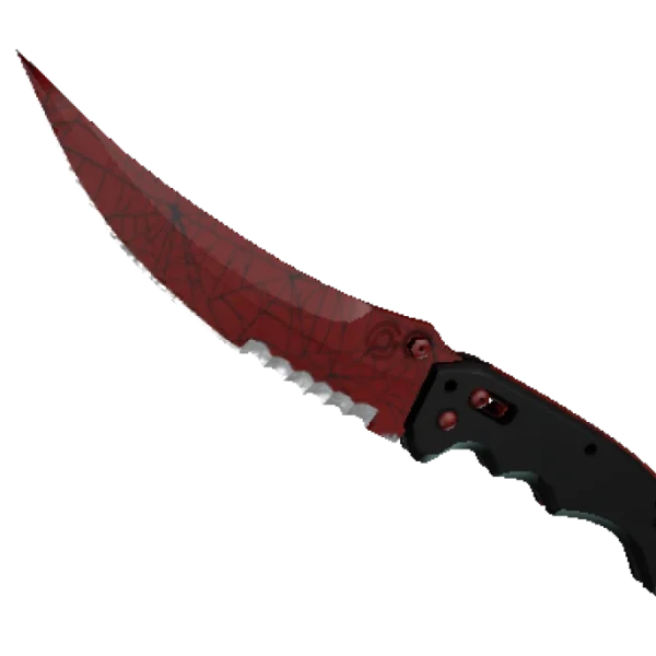 ★ StatTrak™ Flip Knife | Crimson Web (Minimal Wear)