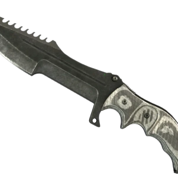 ★ StatTrak™ Huntsman Knife | Black Laminate (Battle-Scarred)