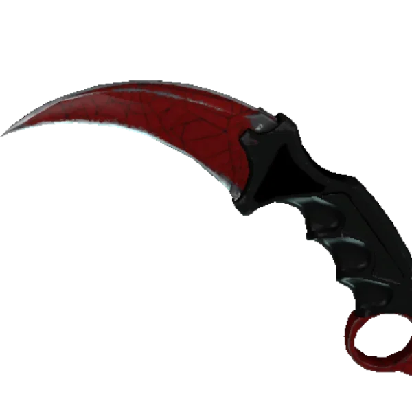 ★ StatTrak™ Karambit | Crimson Web (Well-Worn)
