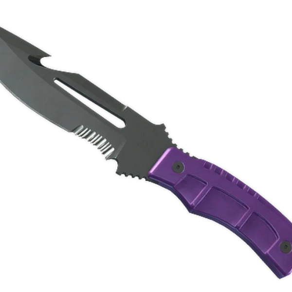 ★ StatTrak™ Survival Knife | Ultraviolet (Well-Worn)