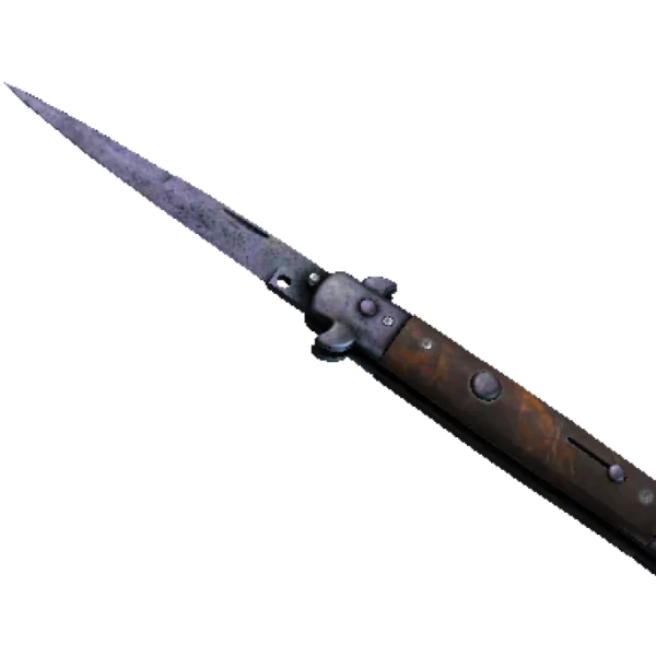 ★ Stiletto Knife | Blue Steel (Battle-Scarred)