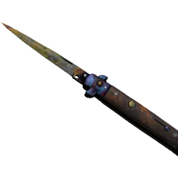 ★ Stiletto Knife | Case Hardened (Battle-Scarred)