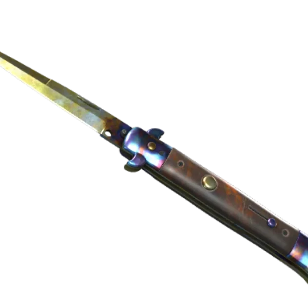 ★ Stiletto Knife | Case Hardened (Well-Worn)