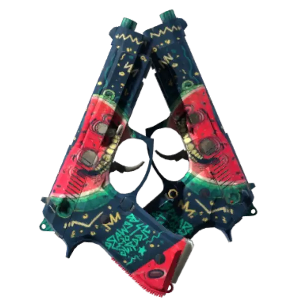 Dual Berettas | Melondrama (Battle-Scarred)