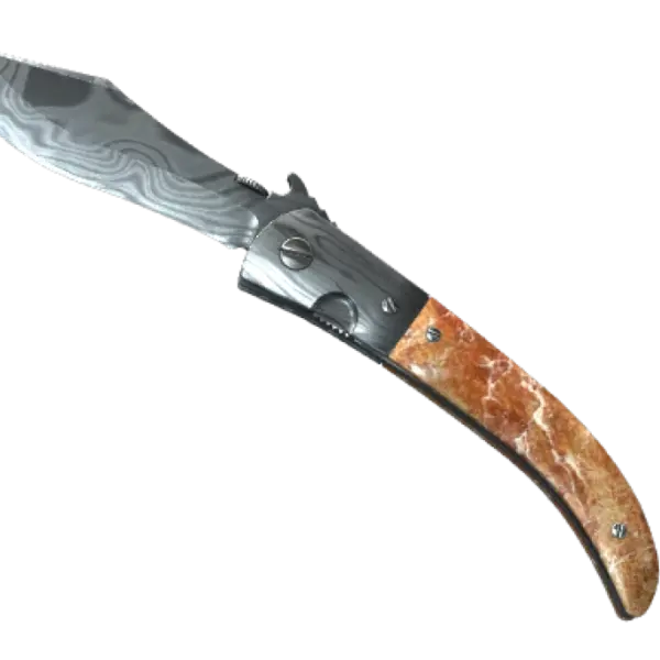 ★ Navaja Knife | Damascus Steel (Well-Worn)