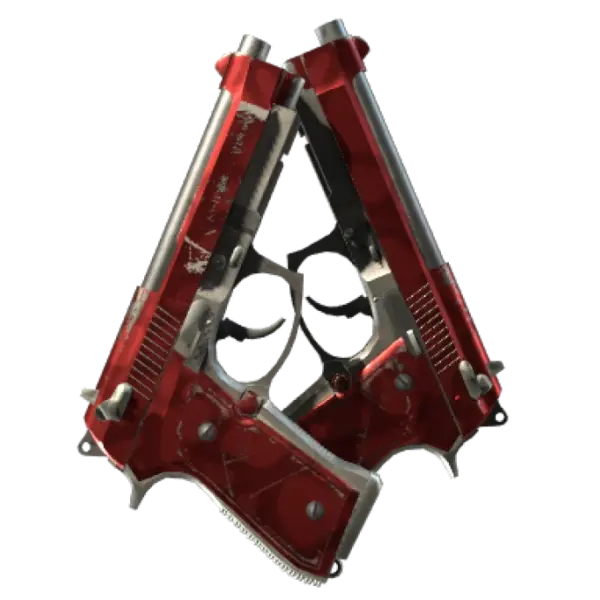 StatTrak™ Dual Berettas | Hemoglobin (Field-Tested)