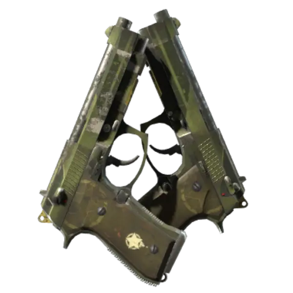 StatTrak™ Dual Berettas | Retribution (Well-Worn)