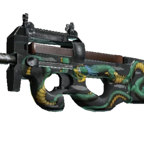 StatTrak™ P90 | Emerald Dragon (Minimal Wear)