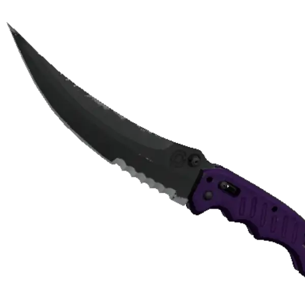★ StatTrak™ Flip Knife | Ultraviolet (Well-Worn)