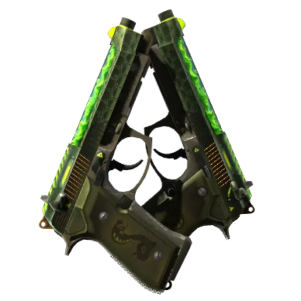 Dual Berettas | Cobra Strike (Well-Worn)