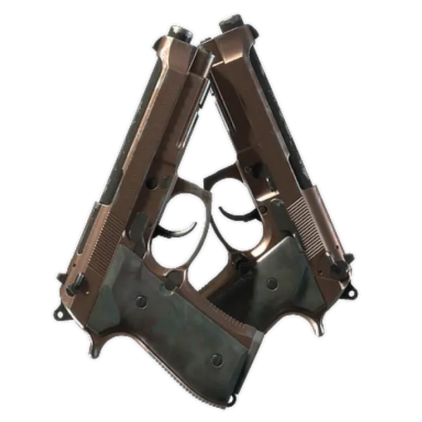 Dual Berettas | Rose Nacre (Well-Worn)