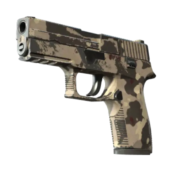 Souvenir P250 | Black & Tan (Well-Worn)