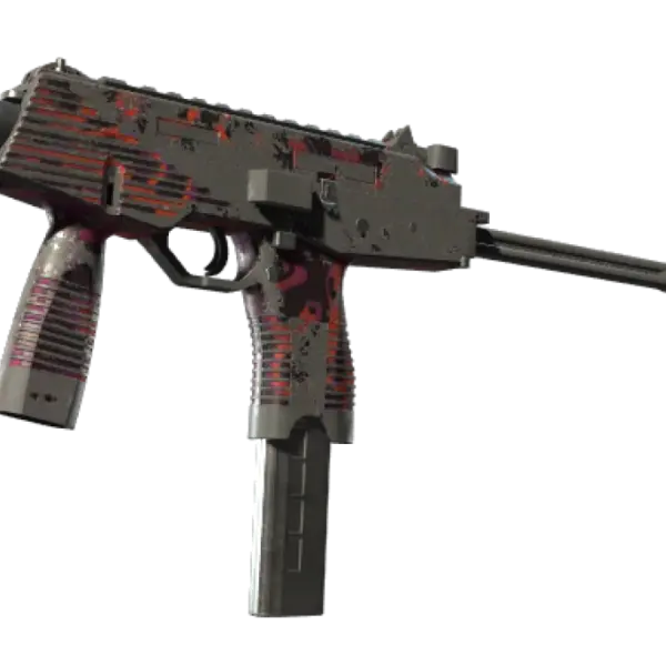 StatTrak™ MP9 | Ruby Poison Dart (Battle-Scarred)