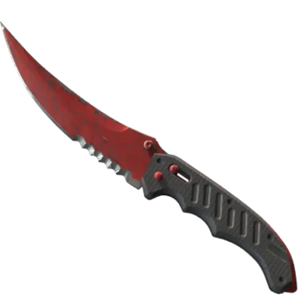 ★ StatTrak™ Flip Knife | Crimson Web (Well-Worn)