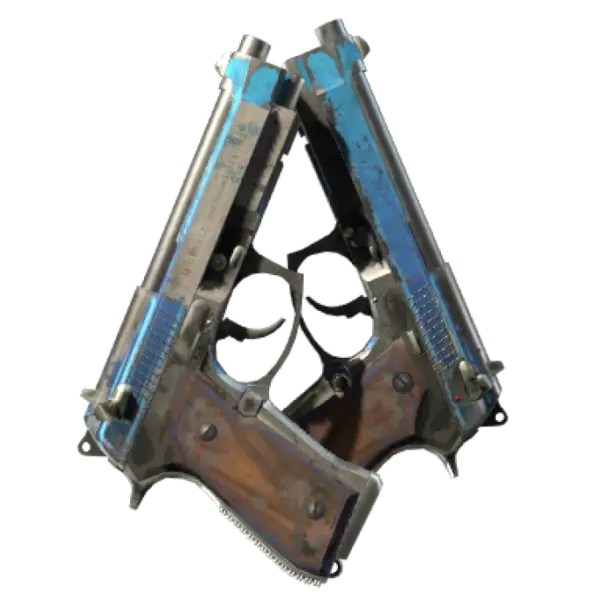 StatTrak™ Dual Berettas | Urban Shock (Battle-Scarred)