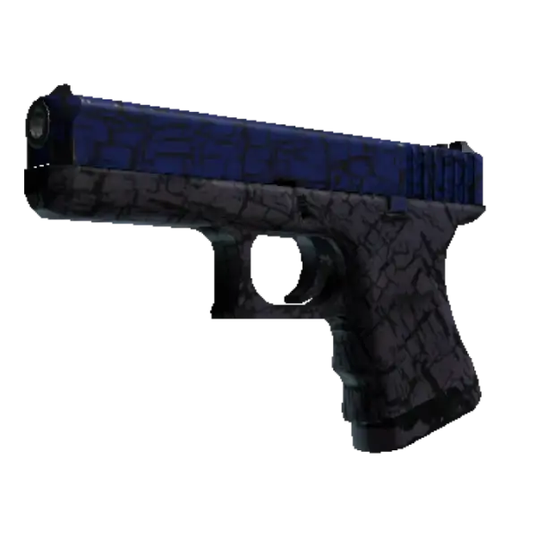 StatTrak™ Glock-18 | Blue Fissure (Well-Worn)