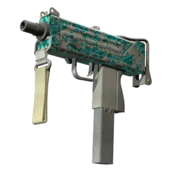 StatTrak™ MAC-10 | Malachite (Battle-Scarred)