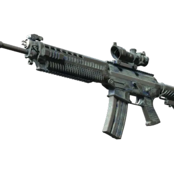 StatTrak™ SG 553 | Wave Spray (Battle-Scarred)