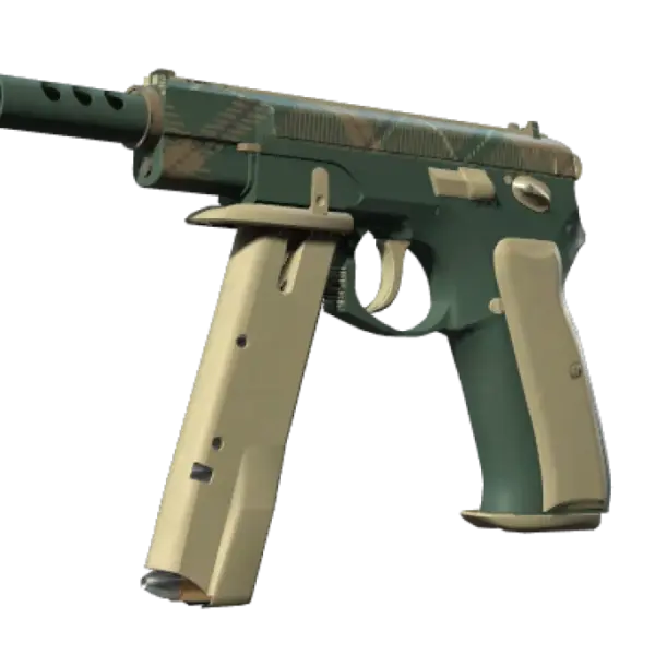 CZ75-Auto | Green Plaid (Minimal Wear)