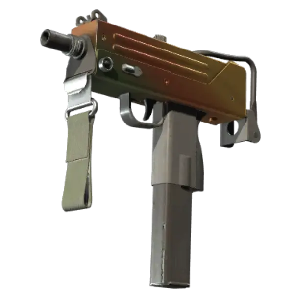 MAC-10 | Amber Fade (Well-Worn)