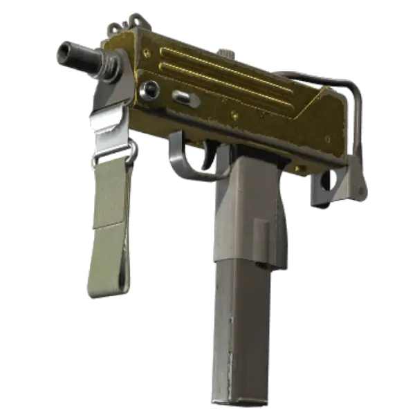 MAC-10 | Gold Brick (Battle-Scarred)