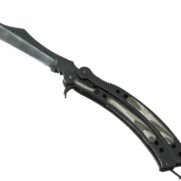 ★ StatTrak™ Butterfly Knife | Black Laminate (Well-Worn)